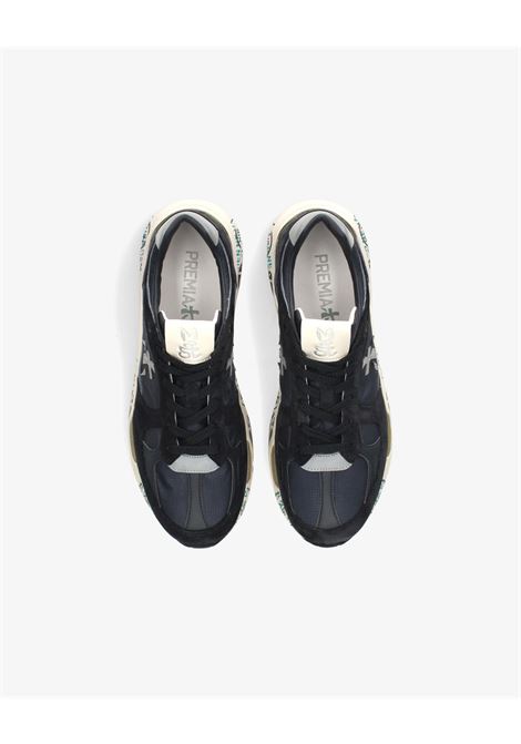 Premiata Mase 25 8020 mens sneakers in leather and nylon blue PREMIATA |  | MASE25 VAR8020